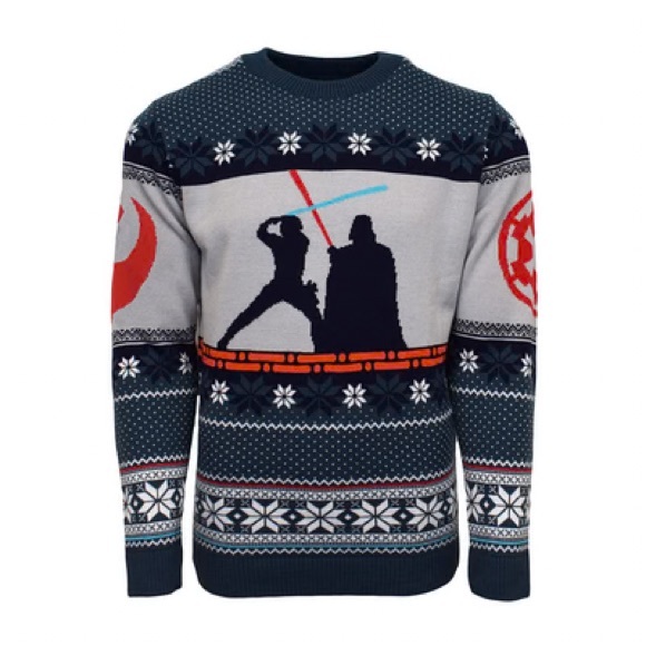 NWOT Star Wars Darth Vader Christmas sweater / Ugly Sweater size medium - Picture 1 of 5